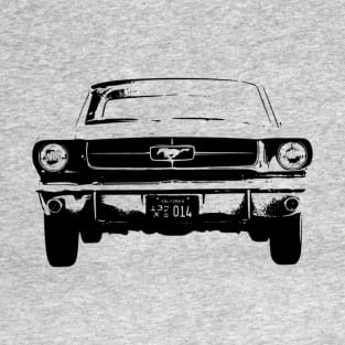 Mustang I Fastback 1964 Sketch Black T-Shirt